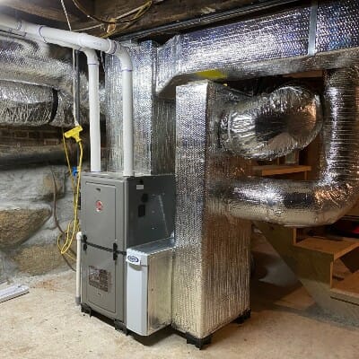New heating system with large vents